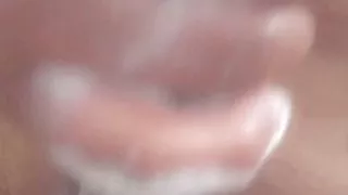 My big cock cumshot in the bathroom