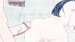 Stepsister Seduced Stepbrother In The Shower ( Uncensored ) HENTAI