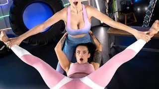 Fitness Rooms Lexi Dona wild lesbian orgasms in gym