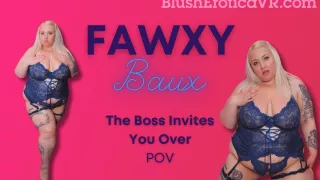Big Boob BBW Lingerie Tease Fawxy Baux Blush Erotica VR