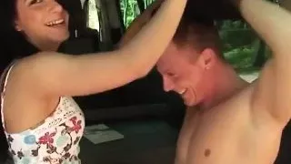 Small Titted German Babe Getting Her Sexy Body Sprayed with Warm Cum