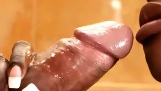 Lustful Ebony Babe Getting Fucked on the Stairs