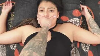 Shh shh don't go screaming! - Stepbrother fucks his stepsister when they are alone at home...