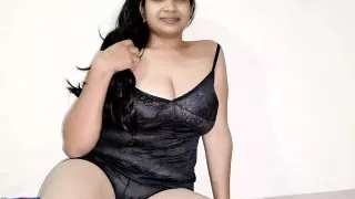 Caught Sexy stepsister fingering pussy then gave her pleasure of fucking (Hindi Audio)