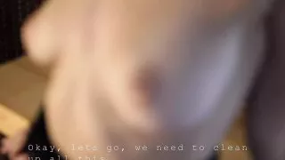 My work colleague turned out to be a slut. She made me jerk off to her in the office. POV. JOI