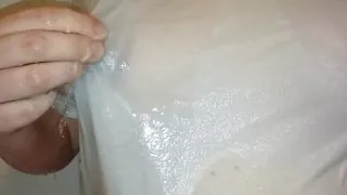 0025 Shower. Wet T-shirt. Pussy play.