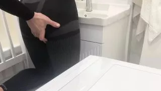 Gym Girl Was Fucking in Her Bathroom After Sport