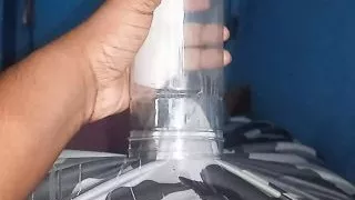 My new pussy dildo and masturbation with massage