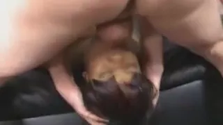 Hood Rat In Little Black Roughly Face Fucked By White Guy