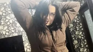 Milfycalla- a Lot of Cum on Brown Fur Hooded Puffer Jacket 172