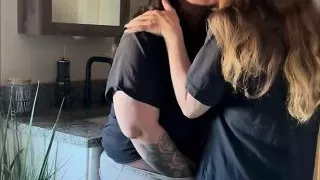 I Called miss into the Bathroom to help me with a very Wet Situation