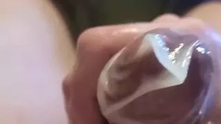 Amateur hand job big cum