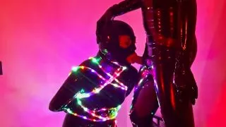 Bondage lights trailer, deep throat and fucking with Gloomy Babe - Alex Latex