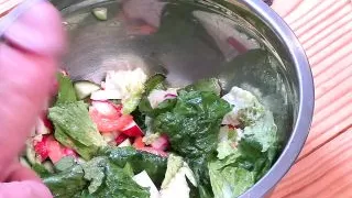 Special salad dressing to my stepmom.