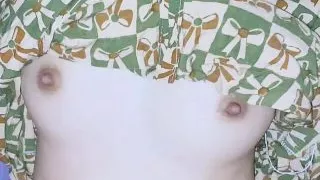 Fucking a young widow in a green daster at a boarding house