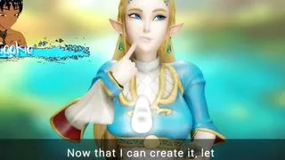 Royal Training - Zelda has made a floating light and is masturbating and fucking herself