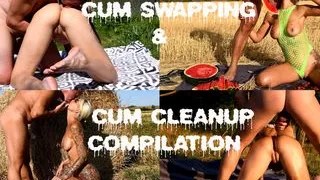 BEST CUM KISSING & CUM SWAPPING COMPILATION, CUM CLEANUP BY AMATEUR COUPLE