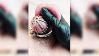 Denied a Real Orgasm!! Viagra in Chastity - slave challenge (Hands Free Cum)