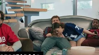 PURE TABOO Mischievous Teen Leana Lovings Seduces Her Stepdad's Best Friends