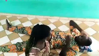 I fucked my mother-in-law on tiles in the living room while my wife is in the kitchen