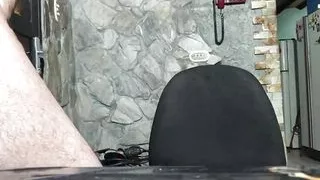 young latin man masturbates his cock and plays with his virgin ass in exchange for more time in the rental