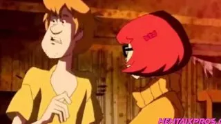 Horny Velma offers Shaggy a blowjob - Cartoon Parody