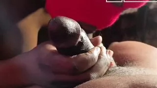 Hot Ebony Stepsister Riding Her Step Brother in the Office Table Untill She Taps Out and Squirts so Hard on Valentines Day