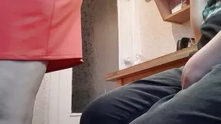 I masturbate with my clothes on so my stepmom won't catch me