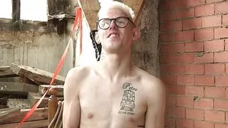 Bound Sub Receives Ass Spanking From His Horny Master