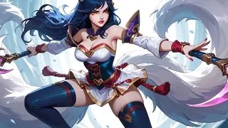 Futanari Ahri Nine Tailed Fox