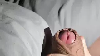 Step mom handjob step son dick in erection