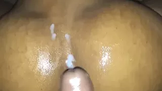 Ebony Big Ass got Doggystyle and cum on her Ass