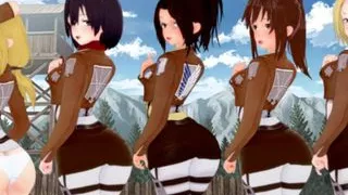 Attack on - Hot Girls from Attack on Titans Posing for Us - Part 4