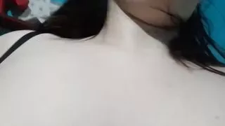 Sexy Giantess Plays with Her Tits