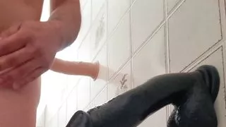 A quick one in the bathroom!!!