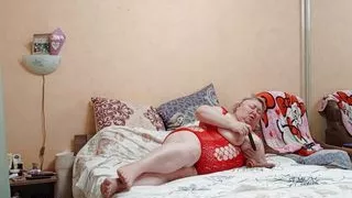 masturbation of mother-in-law with big tits ,ass and big hairy cunt