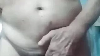 Indian oldman showing his dick