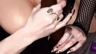 Young Big Tit Long Nails MILF Ravin Jerking and Titty Fucking BIG THICK Black Cock