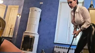 Miss Alessa Milano Whipping on your knees