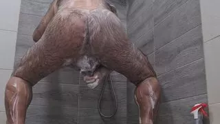 Humping, Dildo Play and Cumming in the Shower - Twice