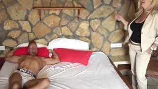 Real German amateur mature whore with big breasts blonde