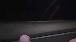 quick smoke & cum on the way home