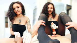 PEGGED 4 - Columbian 18yo Teen's Strap On Fuck