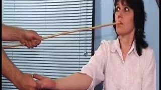 Cum-eating ending of a hot BDSM action with a German slut