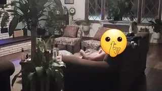 Watch mr man masturbating with curtains open.