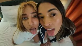 Lesbian Sex with My Friend and Threesome with Her Boyfriend