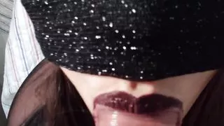 I took the naughty young girl and put her to suck me