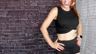 Redhead Size Queen at the Gym