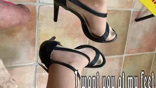 I want you at my feet slave