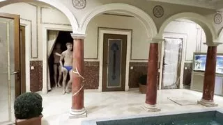 Two Guys Fuck in the Pool
